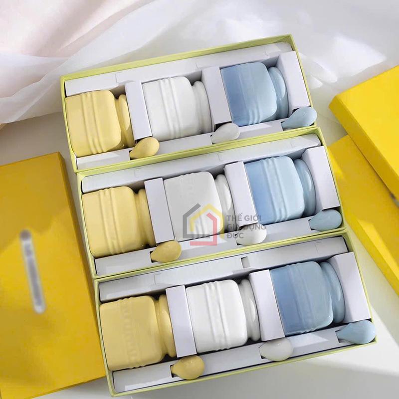 set-3-lo-dung-gia-vi-vuong-le-creuset (11) Set 3 lọ đựng gia vị vuông Le Creuset