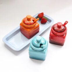 Set 3 lọ đựng gia vị vuông Le Creuset