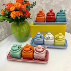 Set 3 lọ đựng gia vị vuông Le Creuset