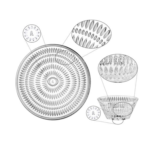 Set 4 món Nachtmann Ethno 105766 (3 bát 11cm và 1 khay tròn 22cm)