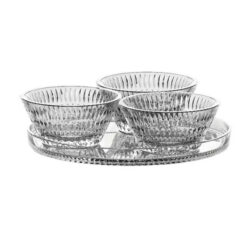 Set 4 món Nachtmann Ethno 105766 (3 bát 11cm và 1 khay tròn 22cm)