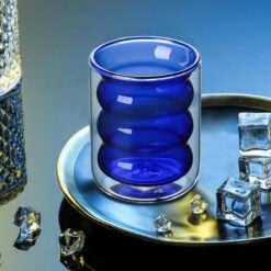 Set 6 cốc màu 2 lớp cách nhiệt Podium Casava Italy 250ml