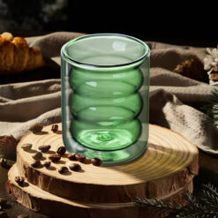 Set 6 cốc màu 2 lớp cách nhiệt Podium Casava Italy 250ml