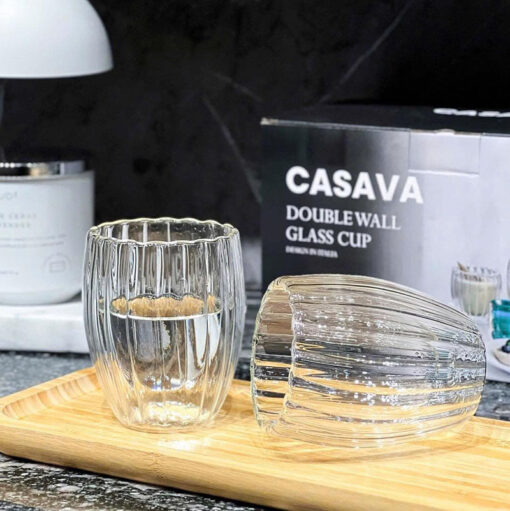 Set 6 cốc Podium 2 lớp Casava mix size