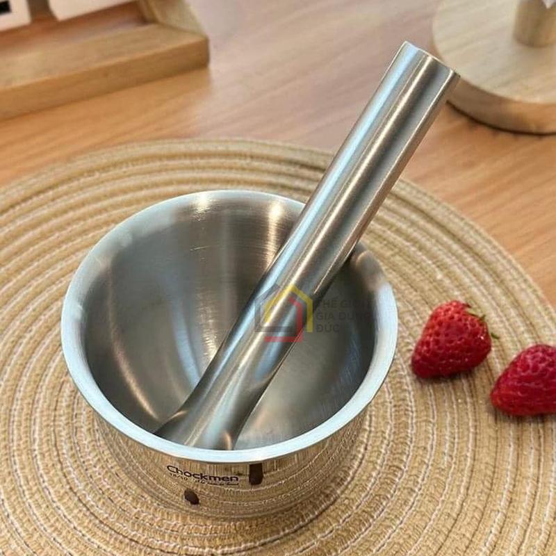 set-chay-coi-chat-lieu-inox-chockmen Set chày cối chất liệu inox Chockmen