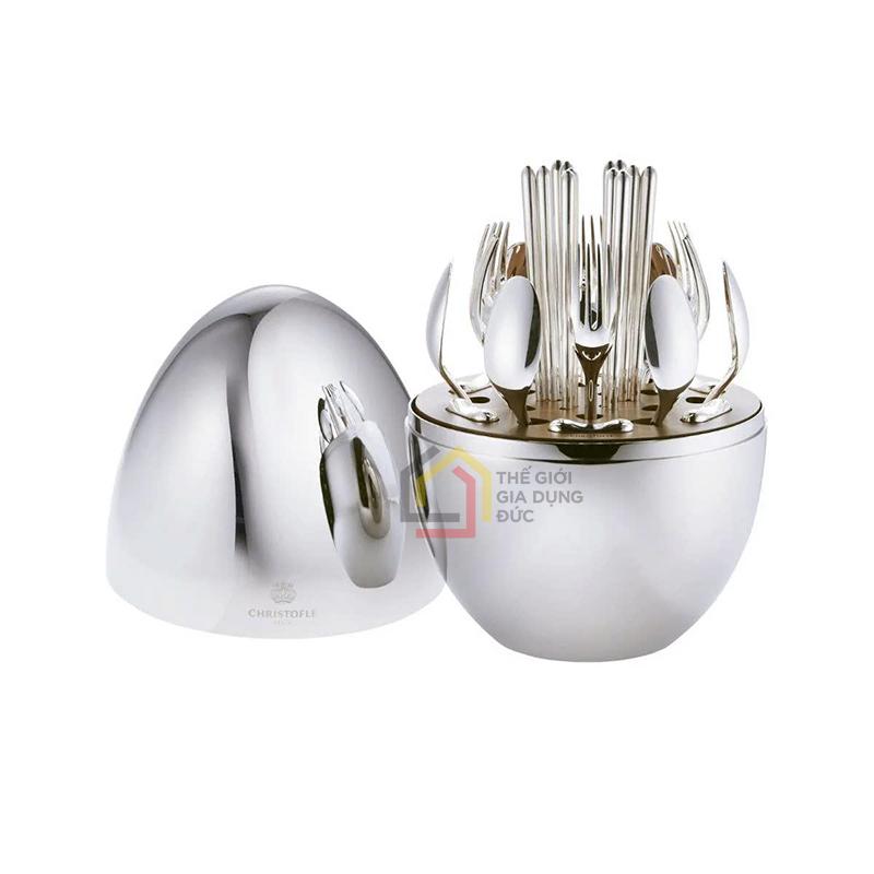 set-dao-dia-24-mon-keller-hinh-qua-trung-inox Set dao dĩa 24 món Keller hình quả trứng inox