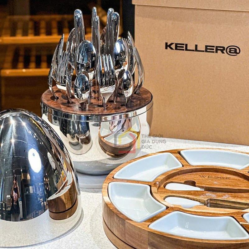 set-dao-dia-24-mon-keller-hinh-qua-trung-inox8 Set dao dĩa 24 món Keller hình quả trứng inox