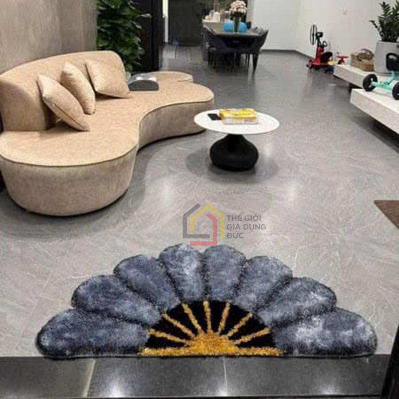 tham-long-quat-hien-dai5 Thảm lông quạt hiện đại