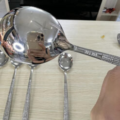 Thìa ăn cơm, ăn soup inox Chockmen đầu tròn