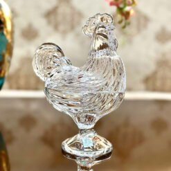 âu pha lê gà trống Bohemia size 21,5cm