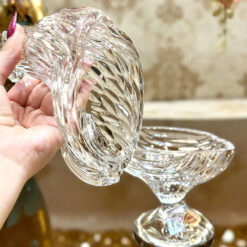 âu pha lê gà trống Bohemia size 21,5cm