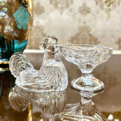 âu pha lê gà trống Bohemia size 21,5cm