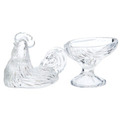 âu pha lê gà trống Bohemia size 21,5cm