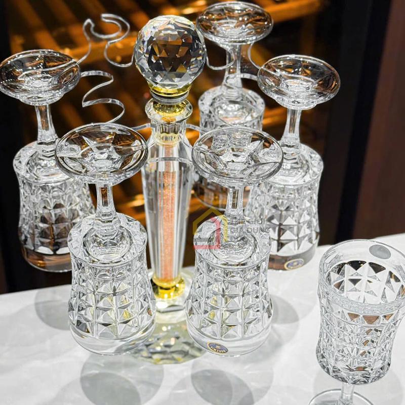 gia-treo-ly-pha-le-sang-trong-elegant-desktop-crystal3 Giá treo ly pha lê sang trọng Elegant Desktop Crystal