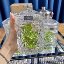Hũ đựng kẹo, bánh quy pha lê Dublin