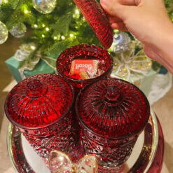 Hũ đựng kẹo, bánh quy pha lê Dublin