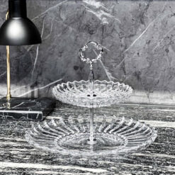 Kệ bánh pha lê hoàng gia 2 tầng Vessen