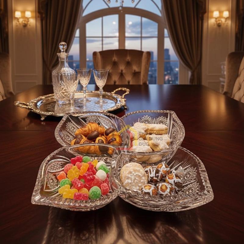 khay-mut-4-canh-hoa-pha-le-mai-bohemia-dk-35cm (2) Khay mứt 4 cánh hoa pha lê mài Bohemia ĐK 35cm