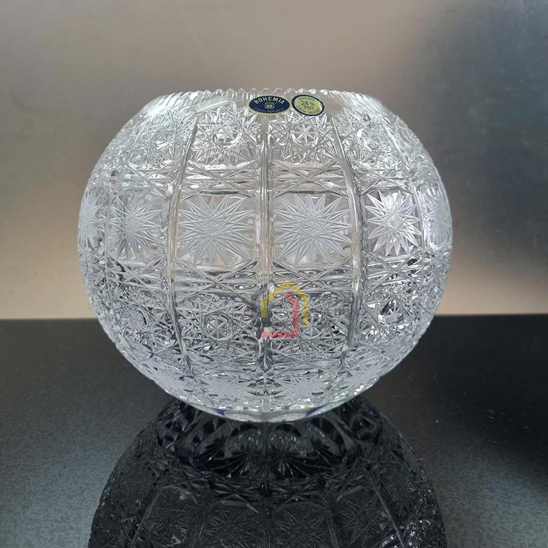lo-hoa-pha-le-bohemia-hinh-cau-m57-20cm3 Lọ hoa pha lê Bohemia hình cầu M57 20cm