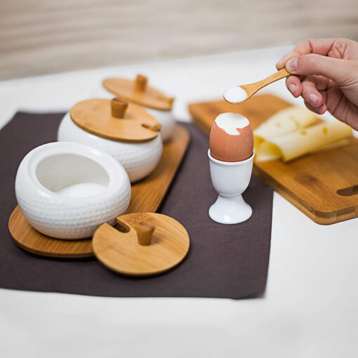 Set 3 hũ đựng gia vị Relaxdays bằng gốm