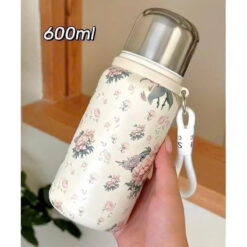 Bình giữ nhiệt Vacuum hoa vintage 400ml