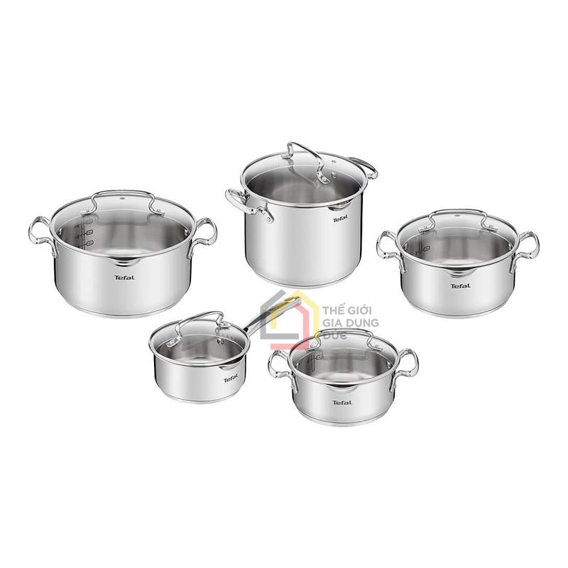 bo-5-noi-inox-cao-cap-tefal-duetto-plus-g719sa55 Bộ 5 nồi Inox cao cấp Tefal Duetto Plus G719SA55