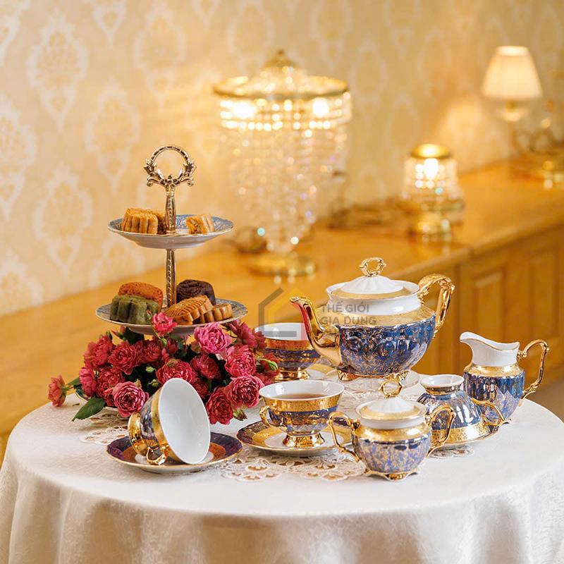bo-tra-su-ma-vang-men-ngoc-trai-tiep-khac-bc88-3 Bộ trà sứ mạ vàng men ngọc trai Tiệp khắc BC88