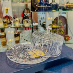 Đĩa pha lê có nắp Tulip Bohemia 23cm