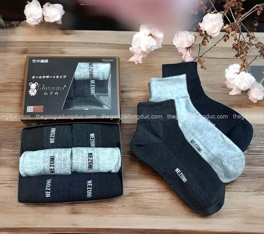 hop-6-doi-tat-nezumi-nhat-ban (7) Hộp 6 đôi tất Nezumi Nhật Bản