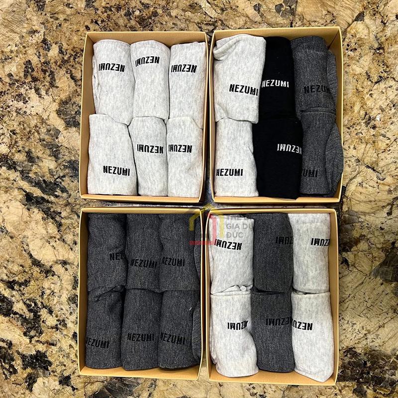 hop-6-doi-tat-nezumi-nhat-ban-co-thap (4) Hộp 6 đôi tất Nezumi Nhật Bản cổ thấp