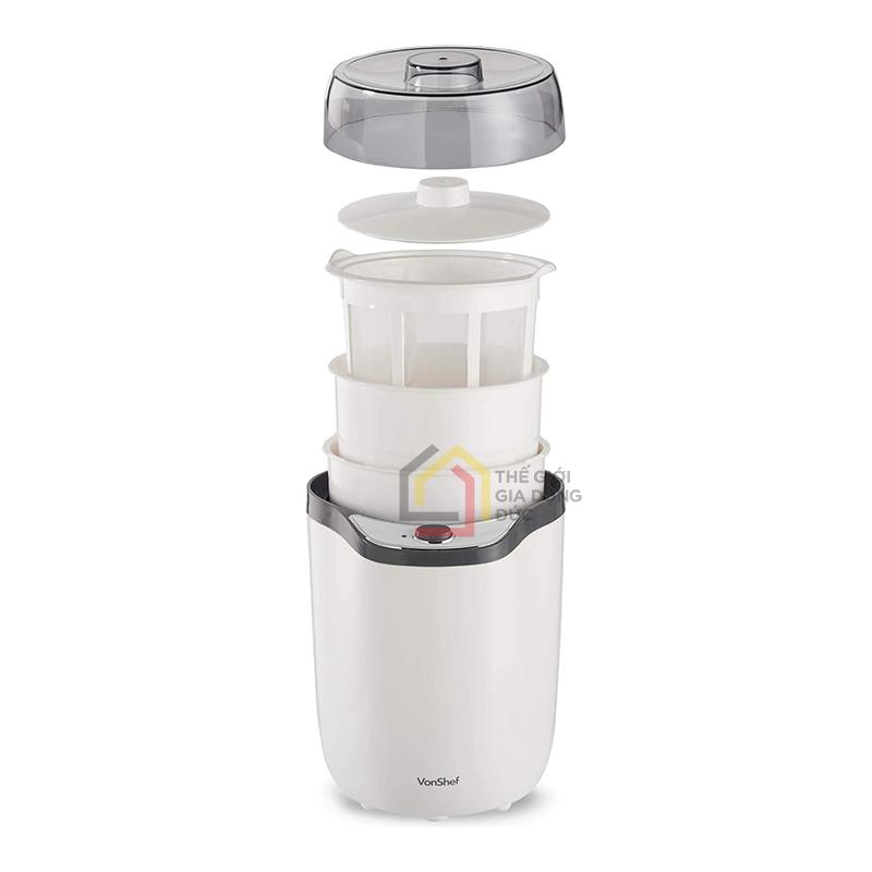 may-lam-sua-chua-hy-lap-vonshef6 Máy làm sữa chua Hy Lạp Vonshef 1,8L
