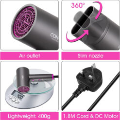 Máy sấy tóc ion âm Confu KF-3141 công suất 1800W