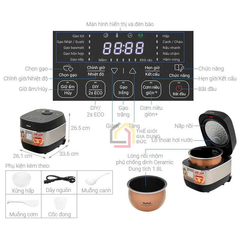 noi-com-dien-cao-tan-tefal-rk819868 (2) Nồi cơm điện cao tần Tefal RK819868 1,8L