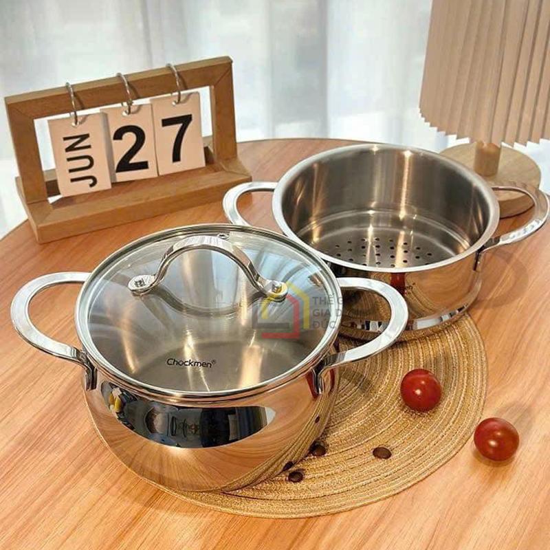 noi-xung-2-tang-chockmen-16cm1 Nồi xửng 2 tầng Chockmen 16cm