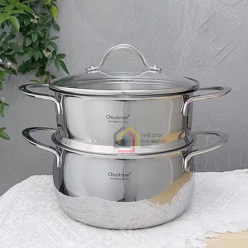 noi-xung-2-tang-chockmen-16cm2 Nồi xửng 2 tầng Chockmen 16cm