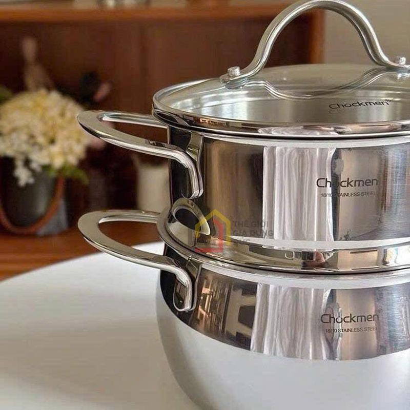 noi-xung-2-tang-chockmen-16cm5 Nồi xửng 2 tầng Chockmen 16cm