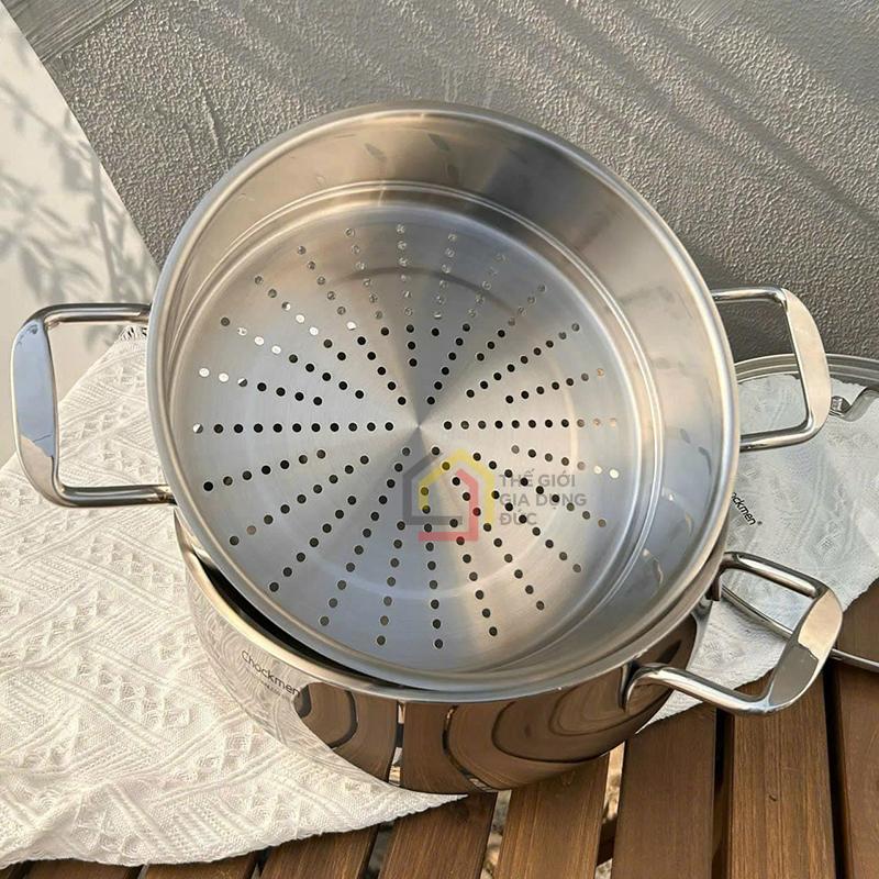 noi-xung-2-tang-chockmen-30cm1 Nồi xửng 2 tầng Chockmen 30cm