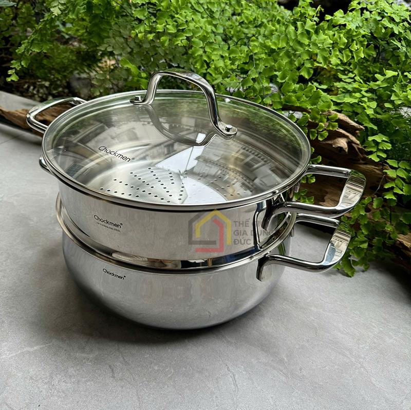 noi-xung-2-tang-chockmen-30cm8 nồi xửng 2 tầng Chockmen 30cm