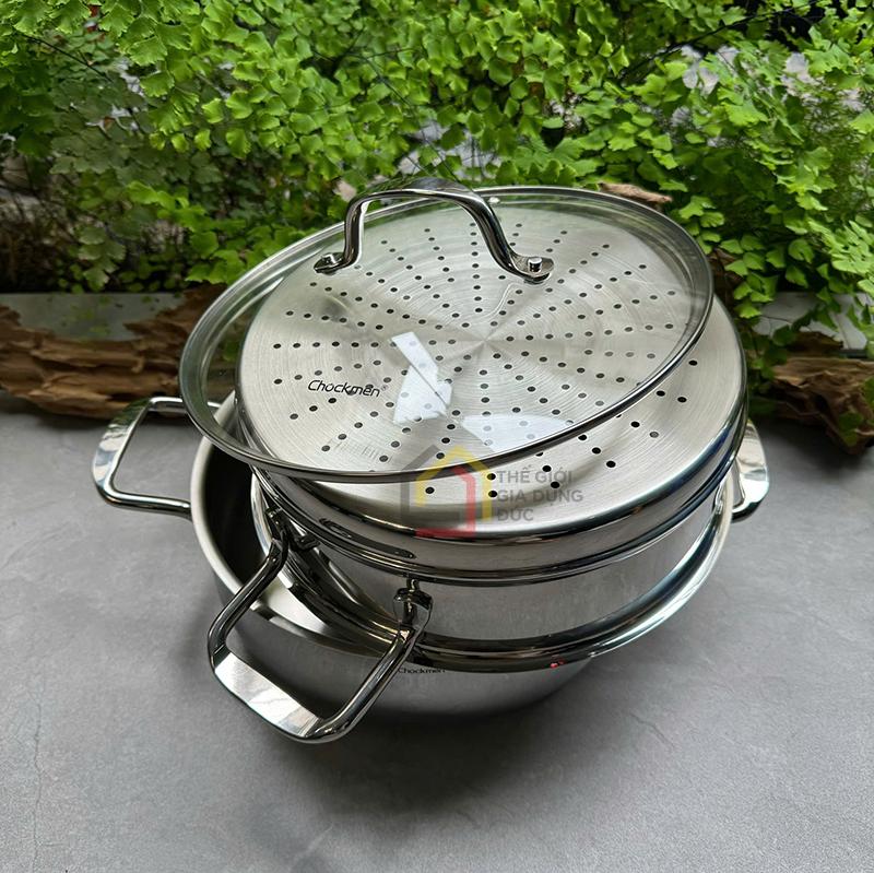 noi-xung-2-tang-chockmen-30cm9 nồi xửng 2 tầng Chockmen 30cm