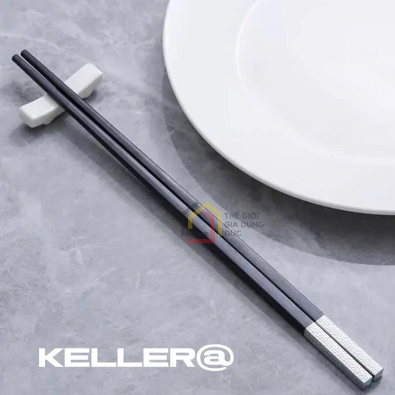 set-10-doi-dua-chuoi-bac-keller2 Set 10 đôi đũa chuôi bạc Keller