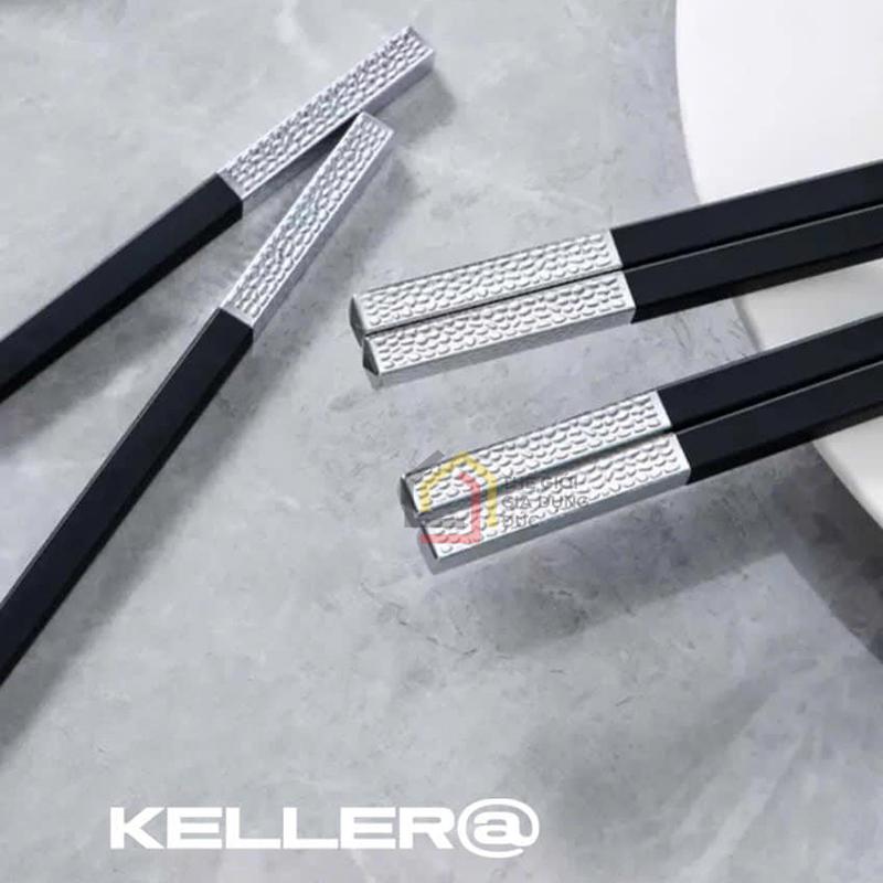 set-10-doi-dua-chuoi-bac-keller4 Set 10 đôi đũa chuôi bạc Keller