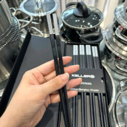 Set 10 đôi đũa chuôi bạc Keller