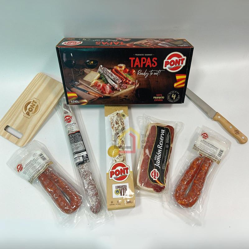 Set Đùi Heo Muối Kit10 Tapas Limited - 2 Set đùi heo muối Pont Tapas Limited (5 món)