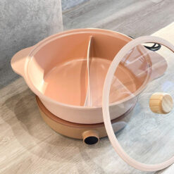 Set nồi lẩu 2 ngăn + bếp từ đơn 2Lock