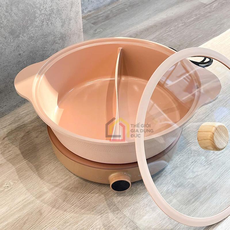 set-noi-lau-2-ngan-bep-tu-don-2lock8 Set nồi lẩu 2 ngăn + bếp từ đơn 2Lock