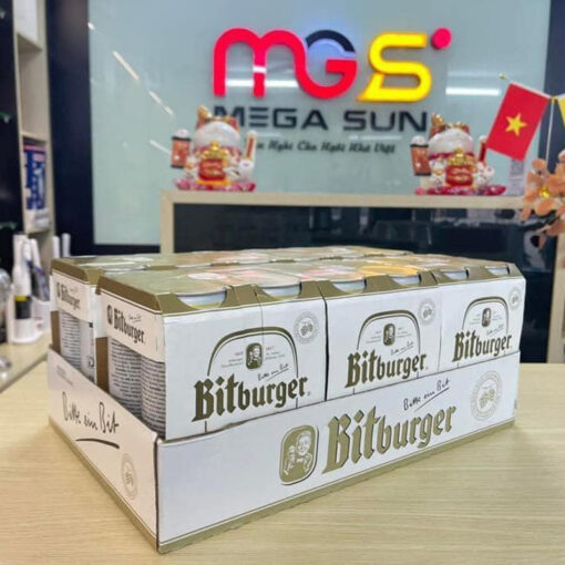 Bia tươi Bitburger Premium Pils (thùng 24 lon 500ml)