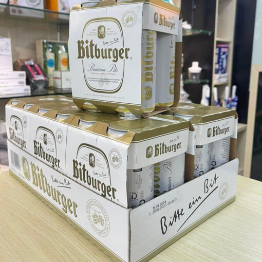 Bia tươi Bitburger Premium Pils (thùng 24 lon 500ml)