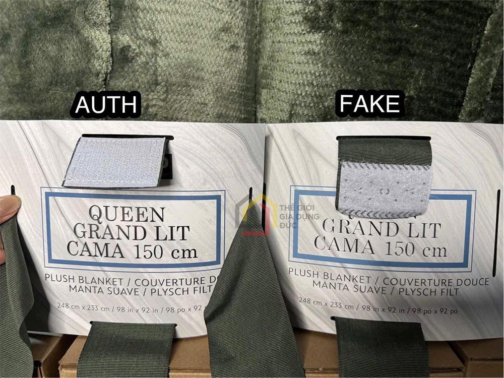 Chăn lông cừu Kirkland size Queen 2,48x2,33m (3,3kg)