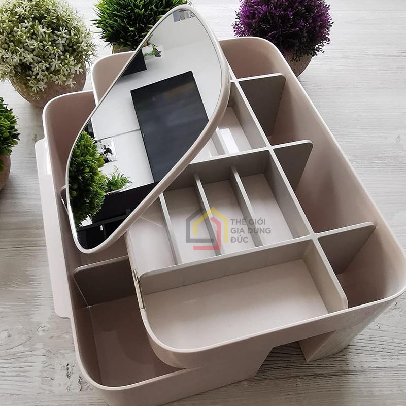 hop-chu-nhat-dung-do-trang-diem-kem-guong-joseph-joseph-viva-75005-6 Hộp chữ nhật đựng đồ trang điểm kèm gương Joseph Joseph Viva 75005