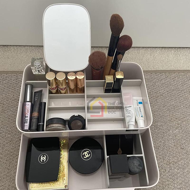 hop-chu-nhat-dung-do-trang-diem-kem-guong-joseph-joseph-viva-75005-7 Hộp chữ nhật đựng đồ trang điểm kèm gương Joseph Joseph Viva 75005